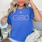 God Is Good Comfort Color Rhinestone Tee