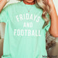 Fridays And Football Comfort Color Graphic Tee