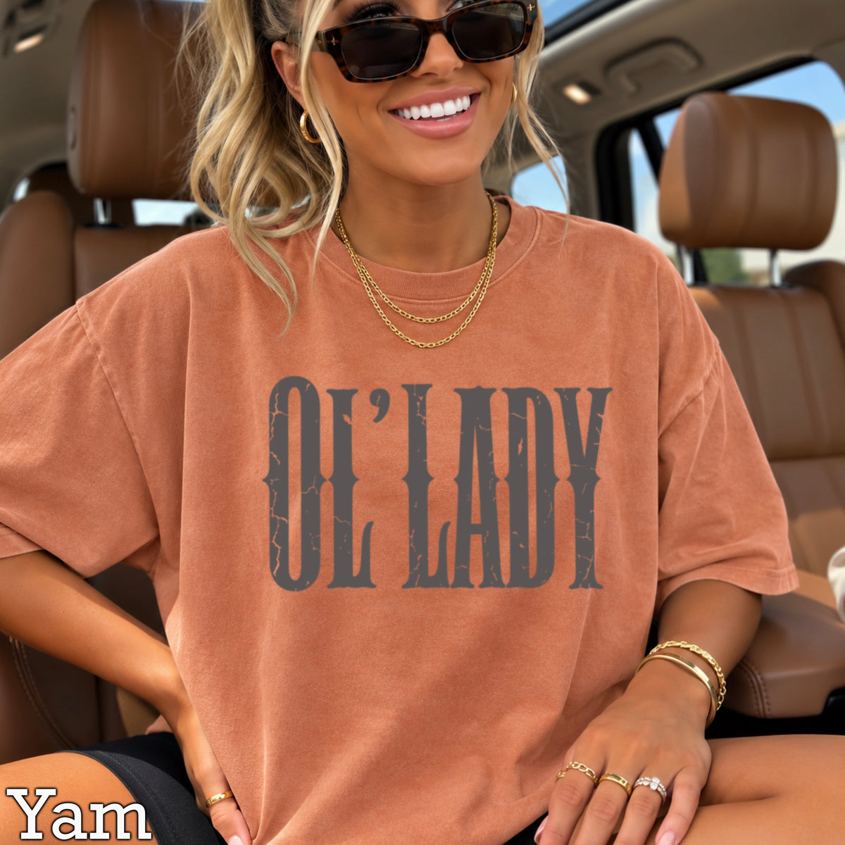 Ol’ Lady Comfort Color Graphic Tee