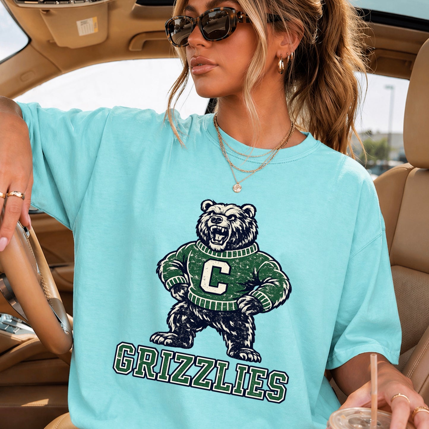 Grizzlies Comfort Color Graphic Tee
