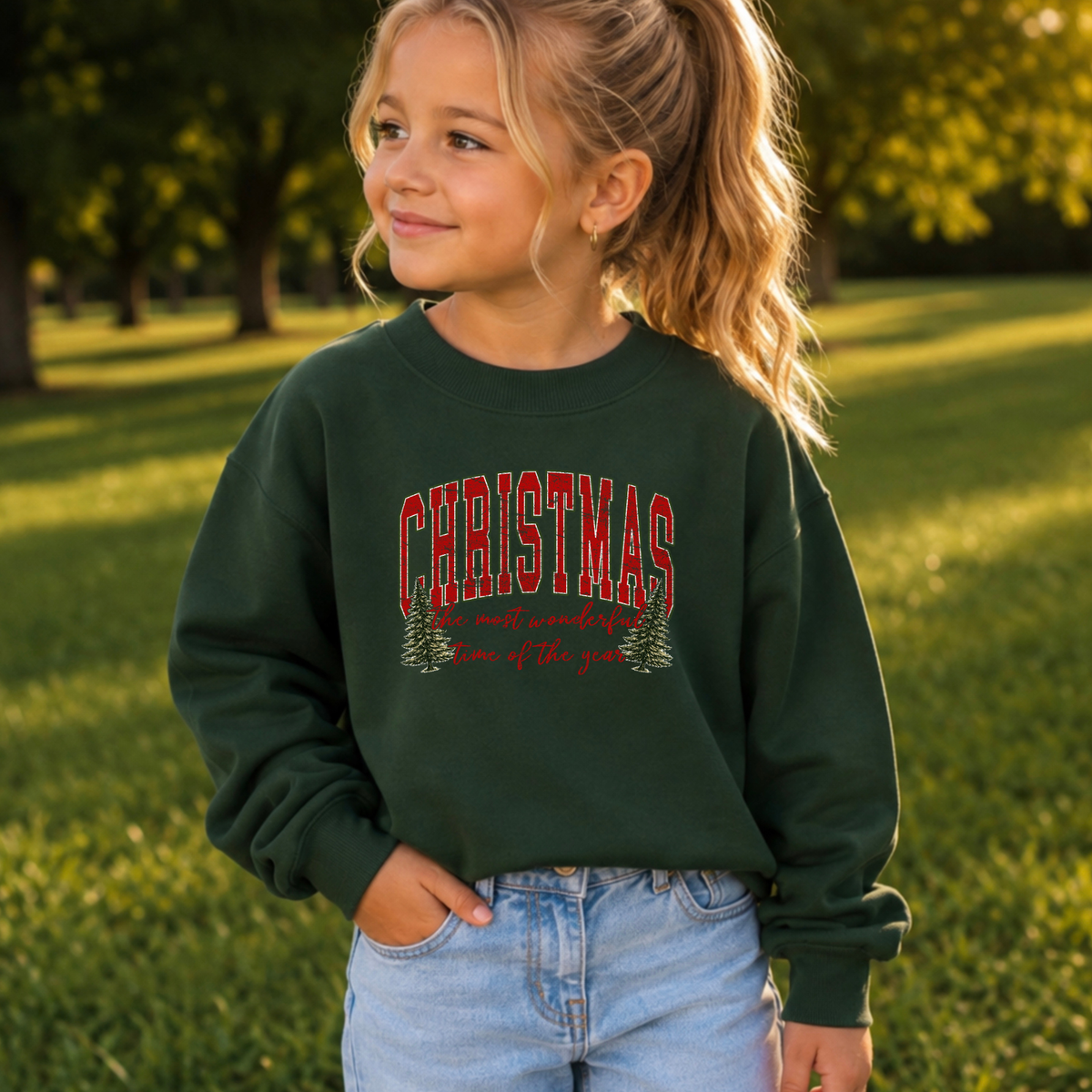 It's The Most Wonderful Time Of The Year Christmas Youth Crewneck Sweatshirt