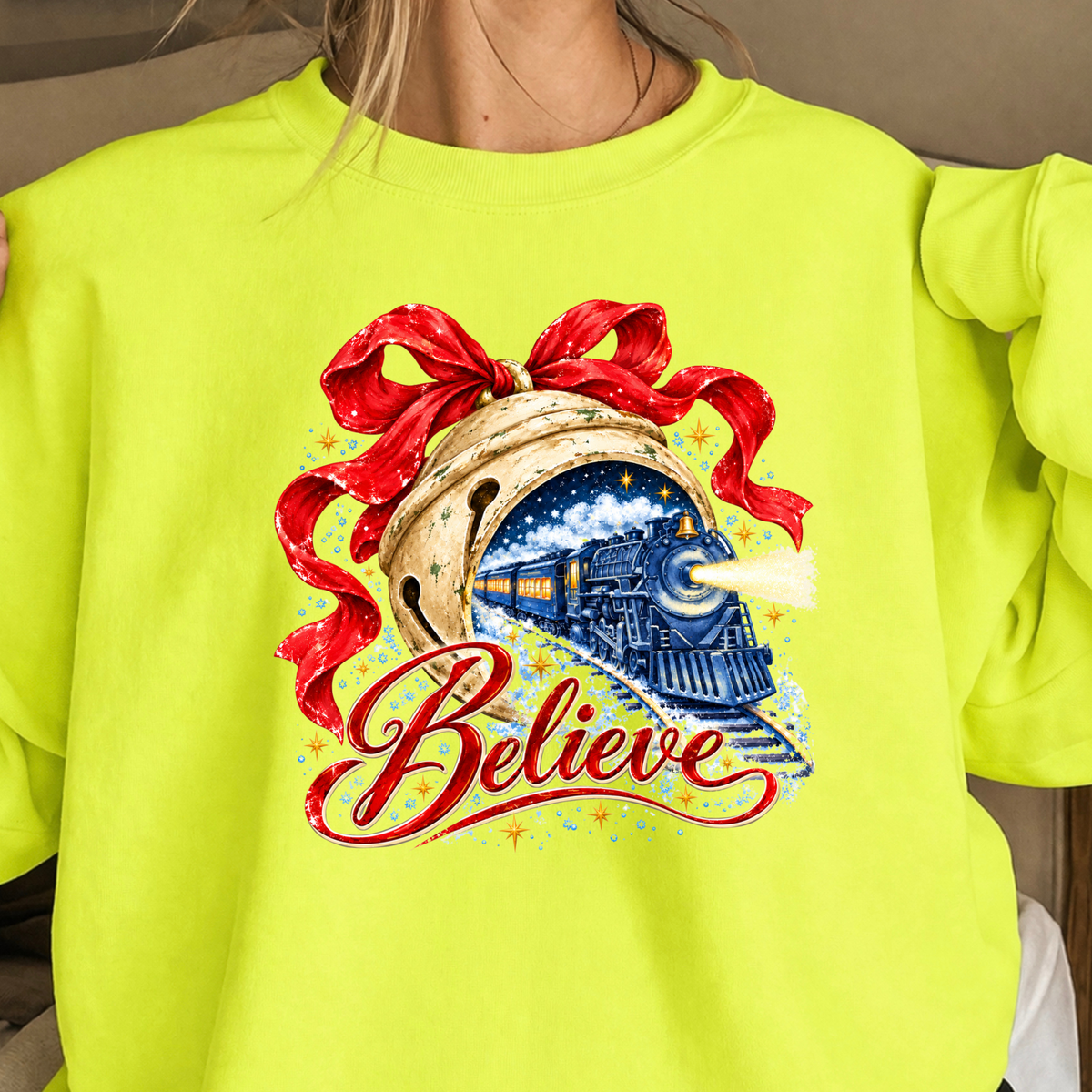 Believe Christmas Crewneck Sweatshirt