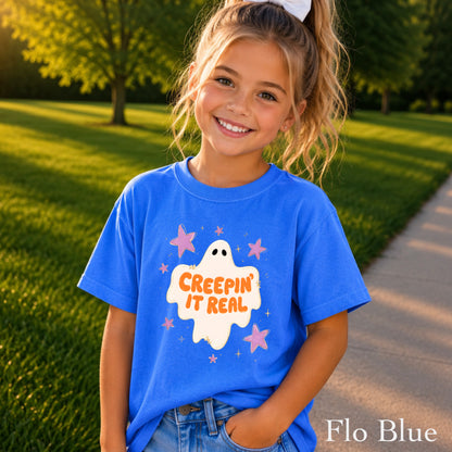 Creepin It Real Halloween Youth Comfort Color T-Shirt