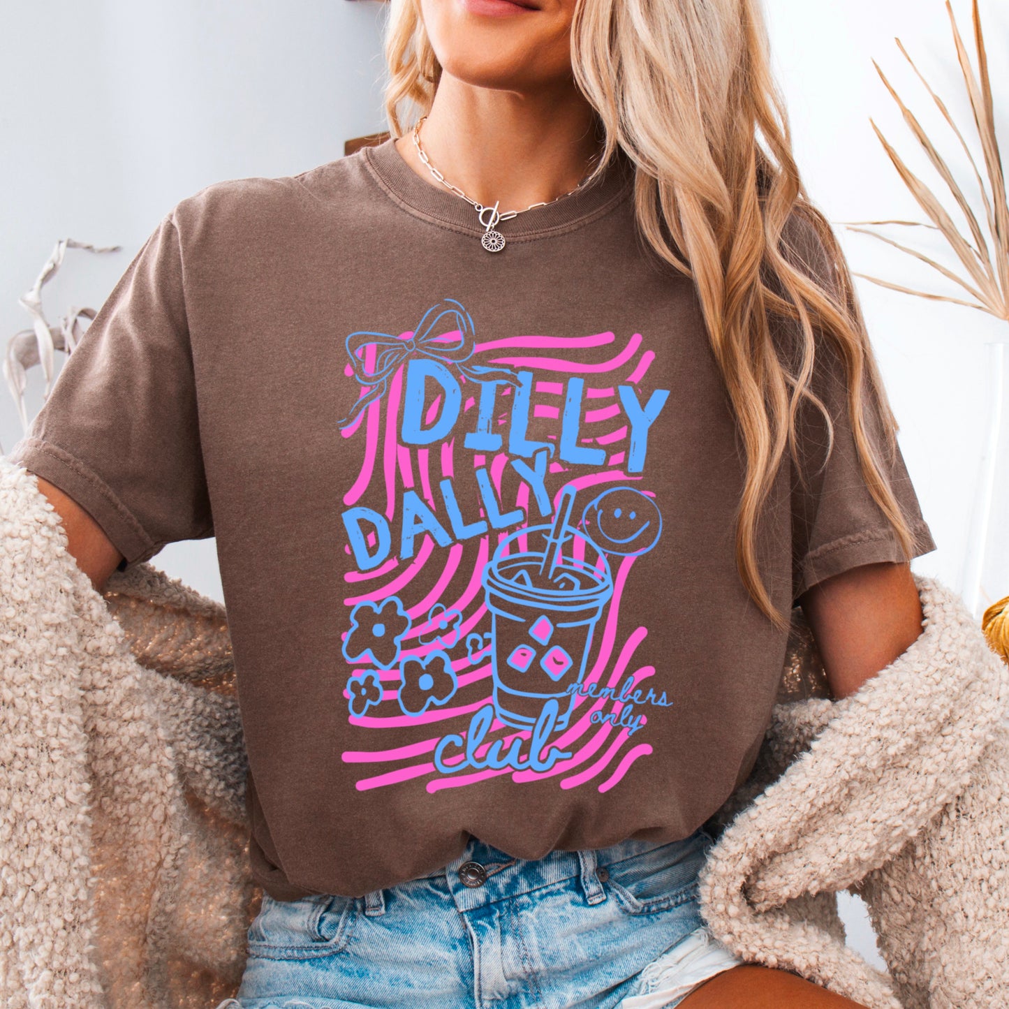 Dilly Dally Club Comfort Color Graphic Tee