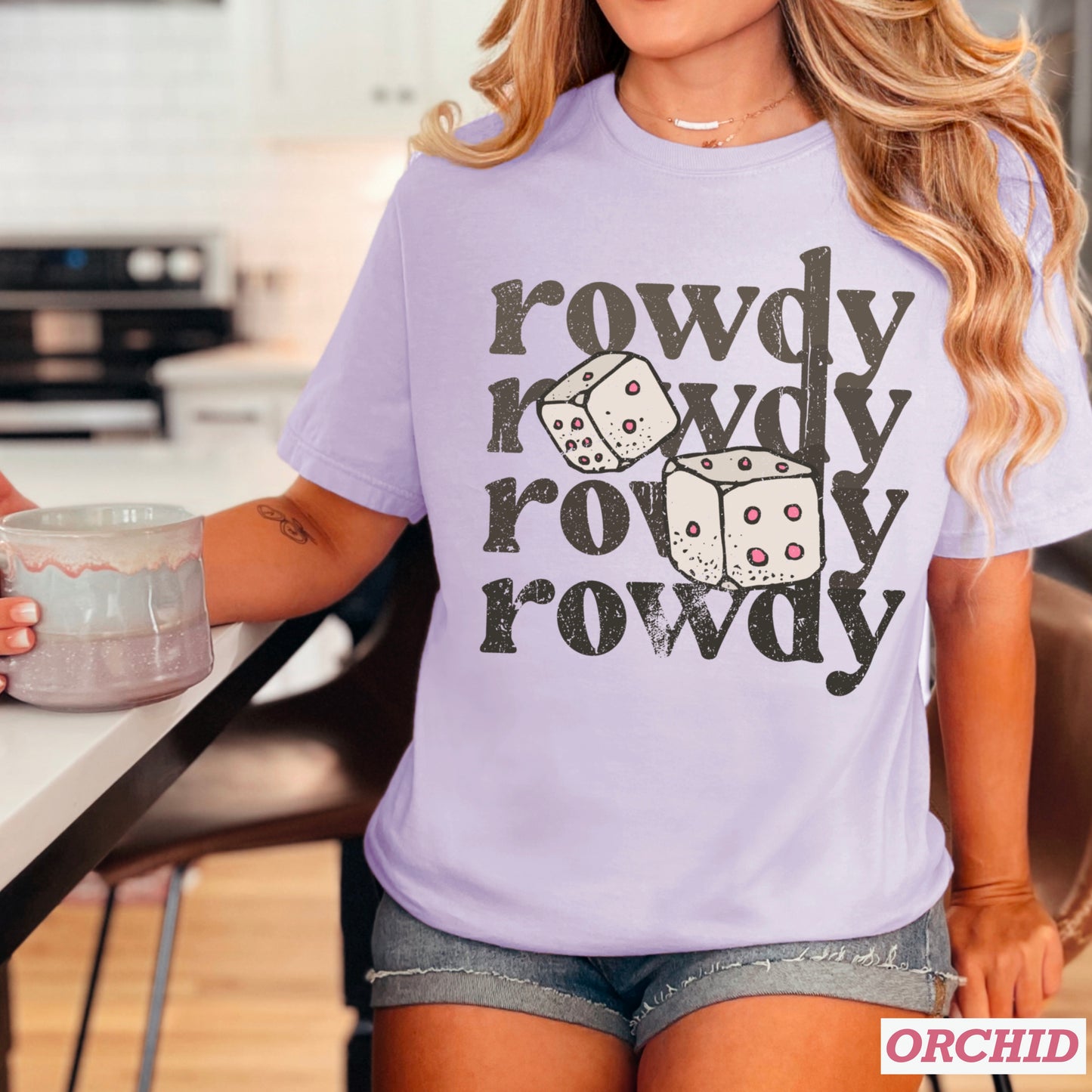 Rowdy Dice Comfort Color Graphic Tee