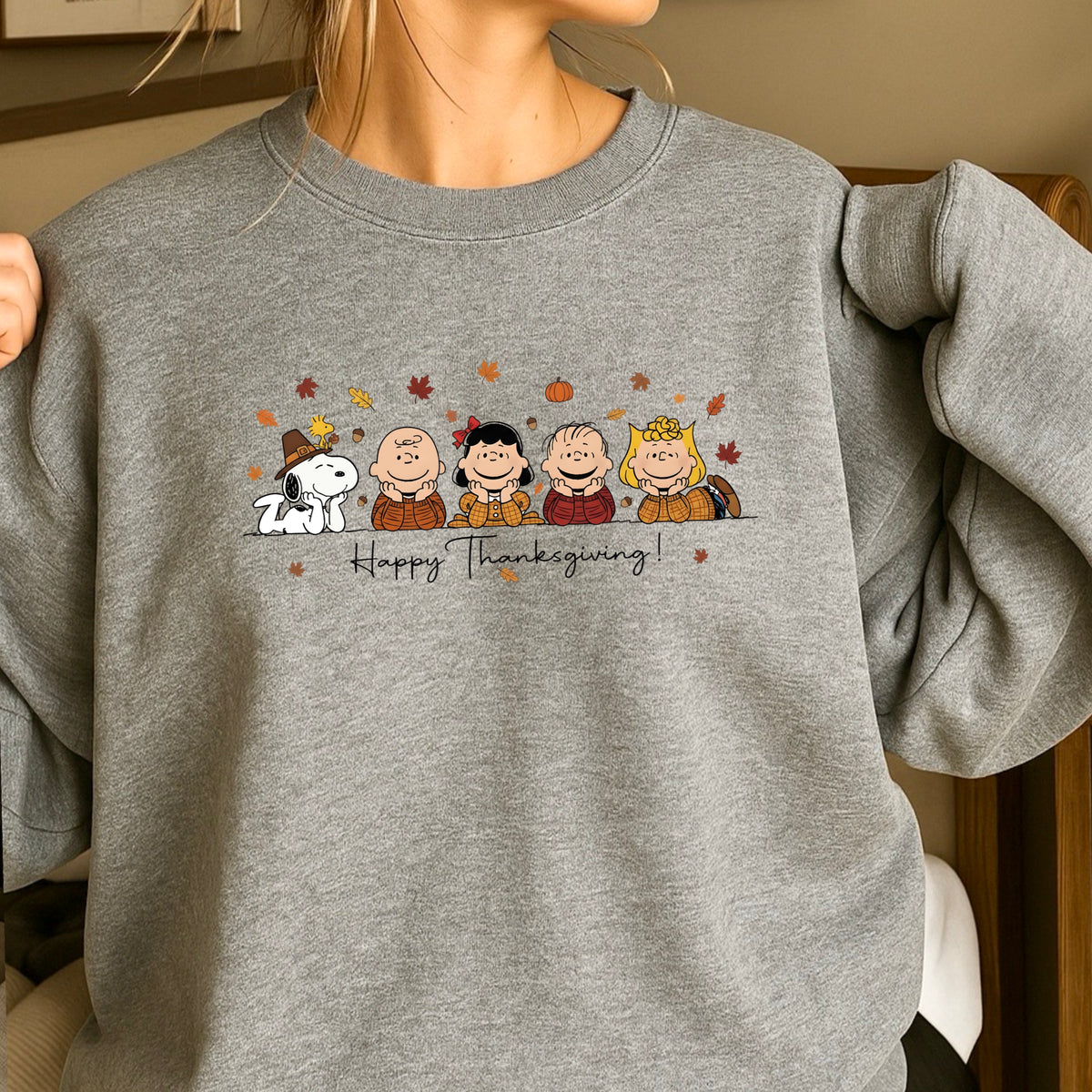 Happy Thanksgiving Crewneck Sweatshirt