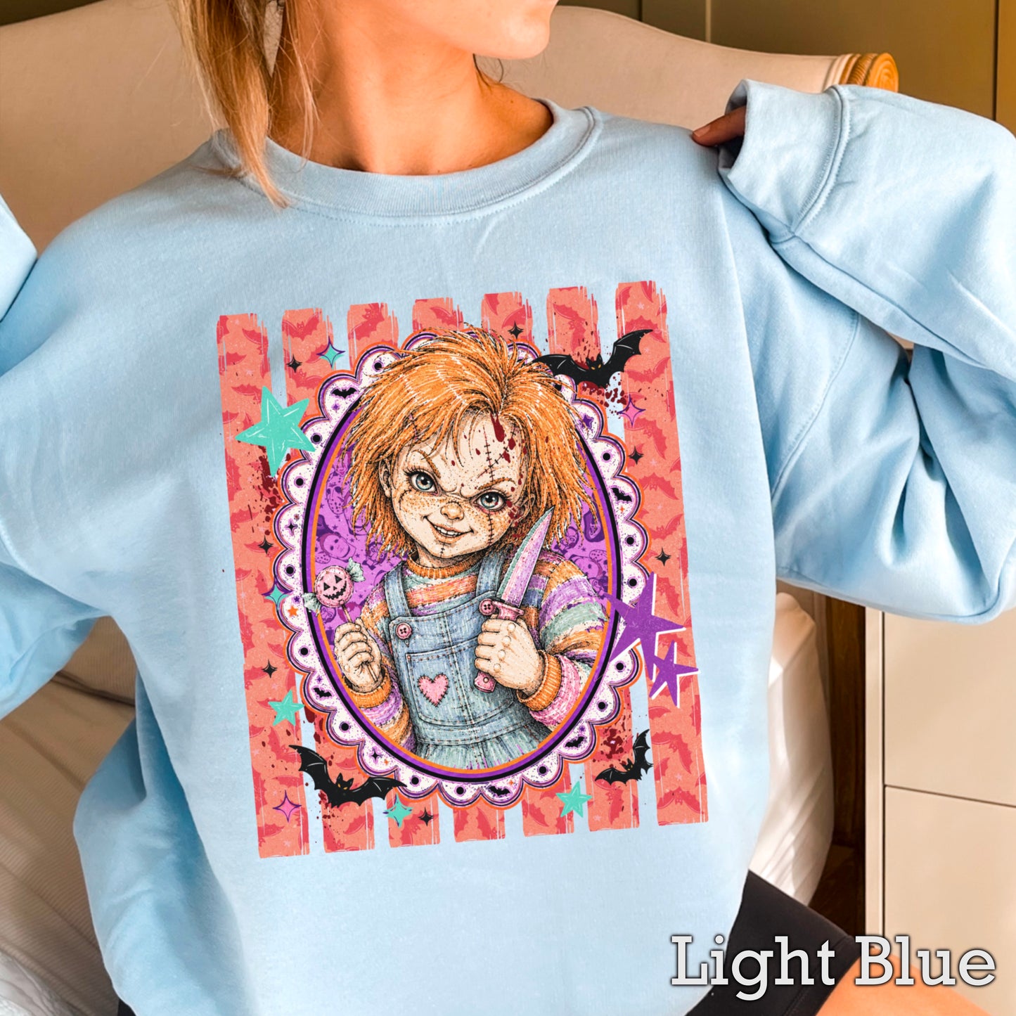 Horror Film Character Crewneck Sweatshirt