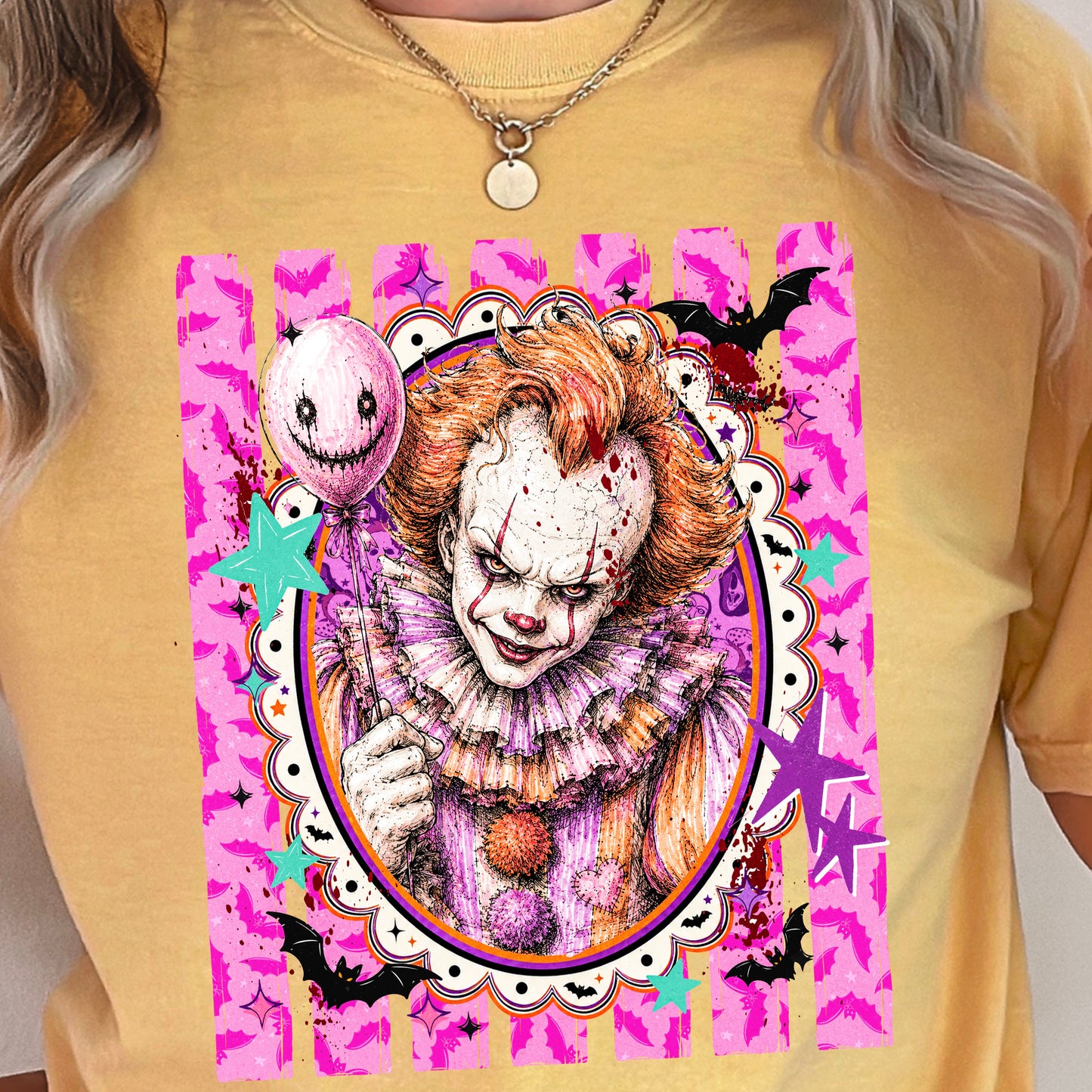 Horror Film Character Halloween Comfort Color Graphic Tee