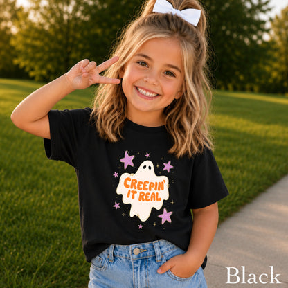 Creepin It Real Halloween Youth Comfort Color T-Shirt