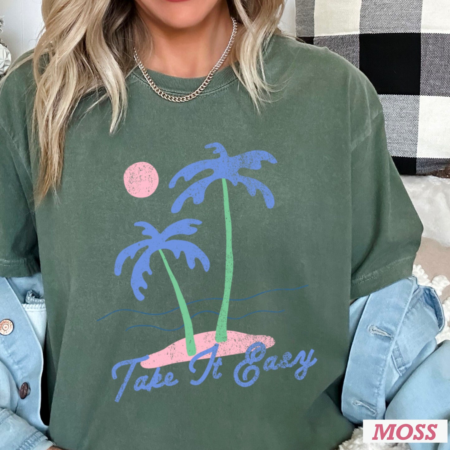 Take It Easy Comfort Color Graphic Tee