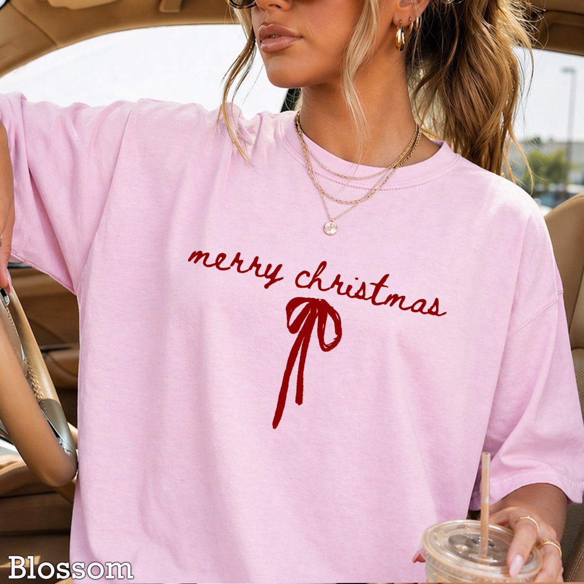 Merry Christmas Comfort Color Graphic Tee