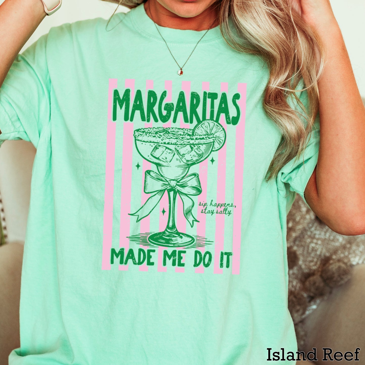 Margaritas Made Me Do It Comfort Color Graphic Tee
