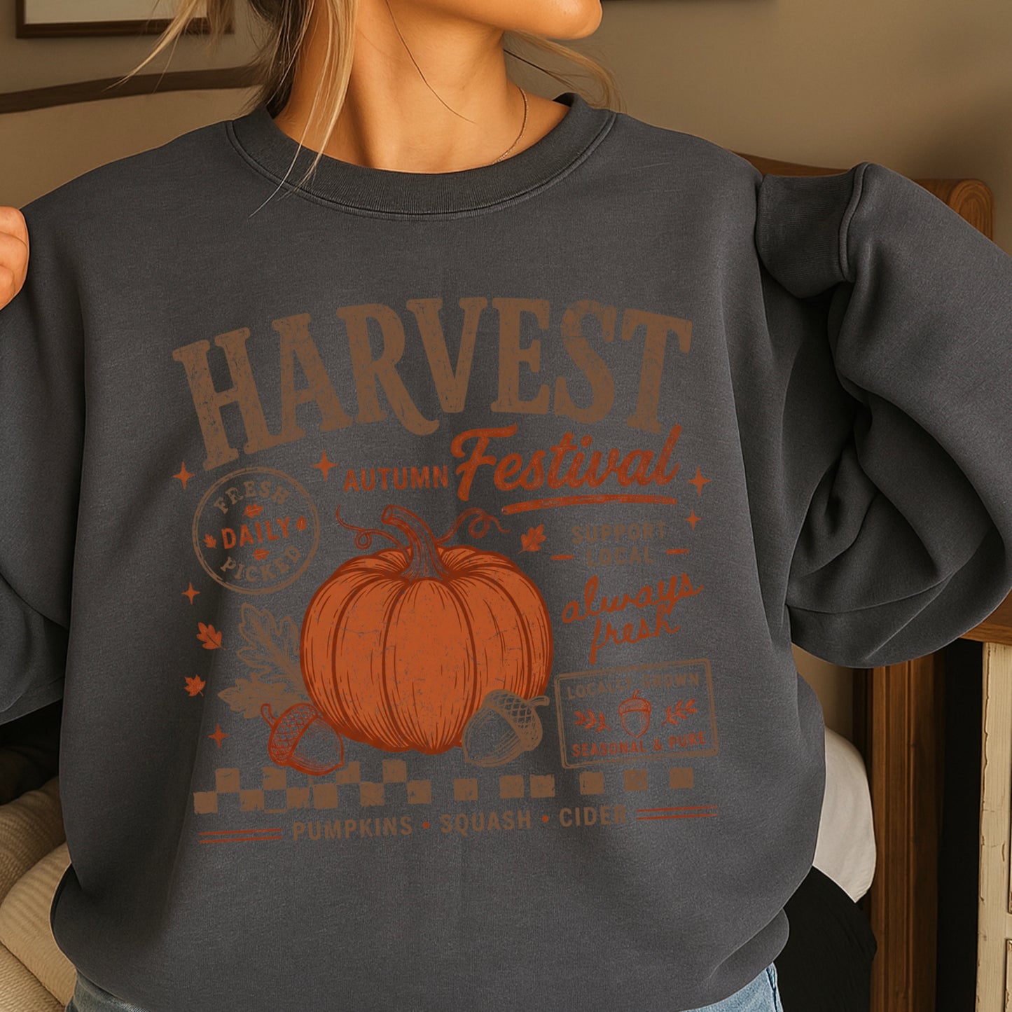 Harvest Festival Fall Crewneck Sweatshirt