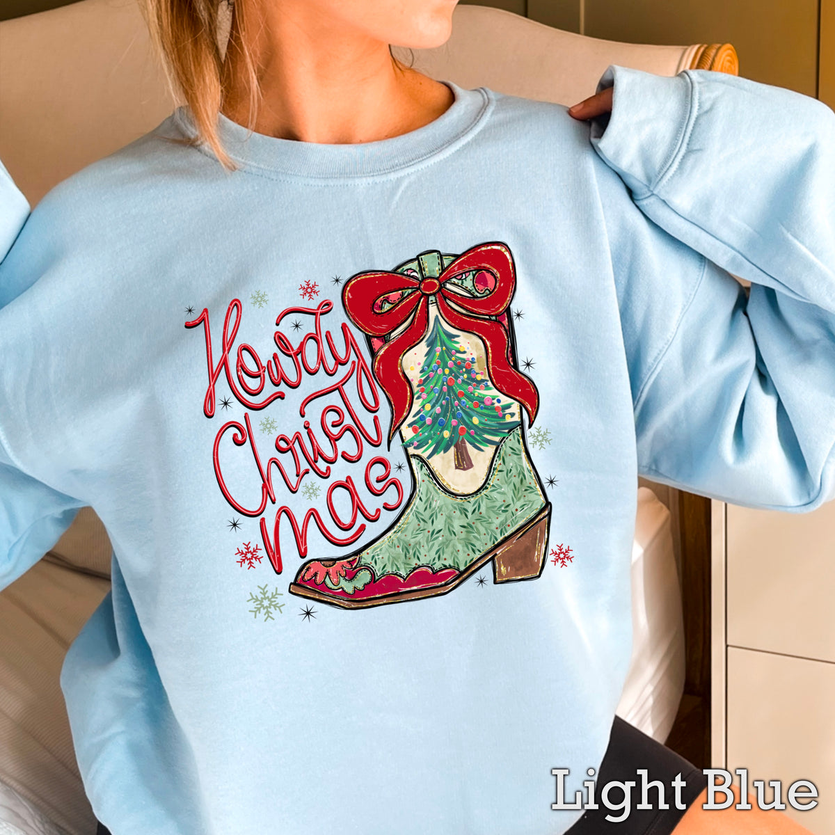 Howdy Christmas Crewneck Sweatshirt