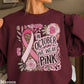 In October We Wear Pink Crewneck Sweatshirt