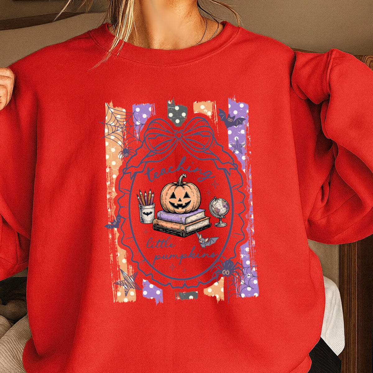 Teaching Little Pumpkins Halloween Sweatshirt