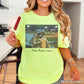 I Live Here Now Raccoon Baseball Comfort Color Graphic Tee