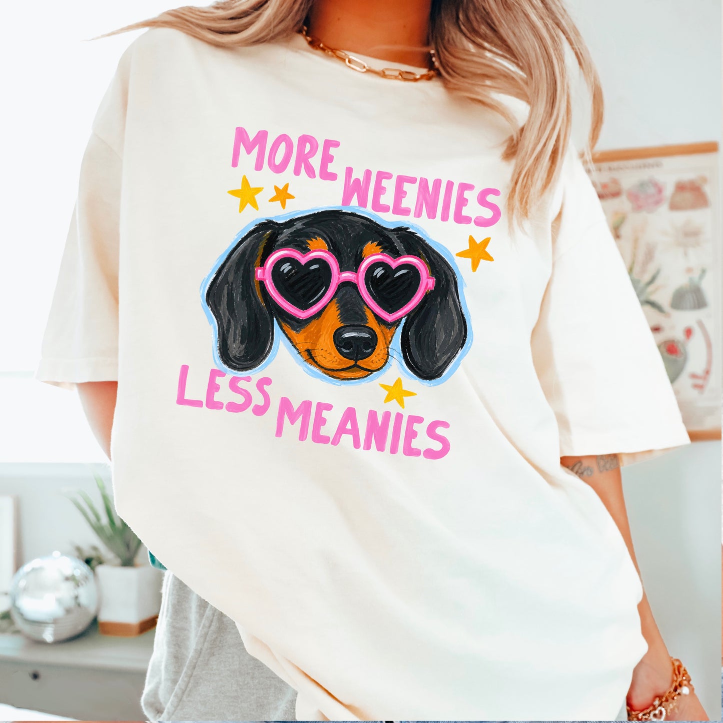 More Weenies Less Meanies Comfort Color Graphic Tee