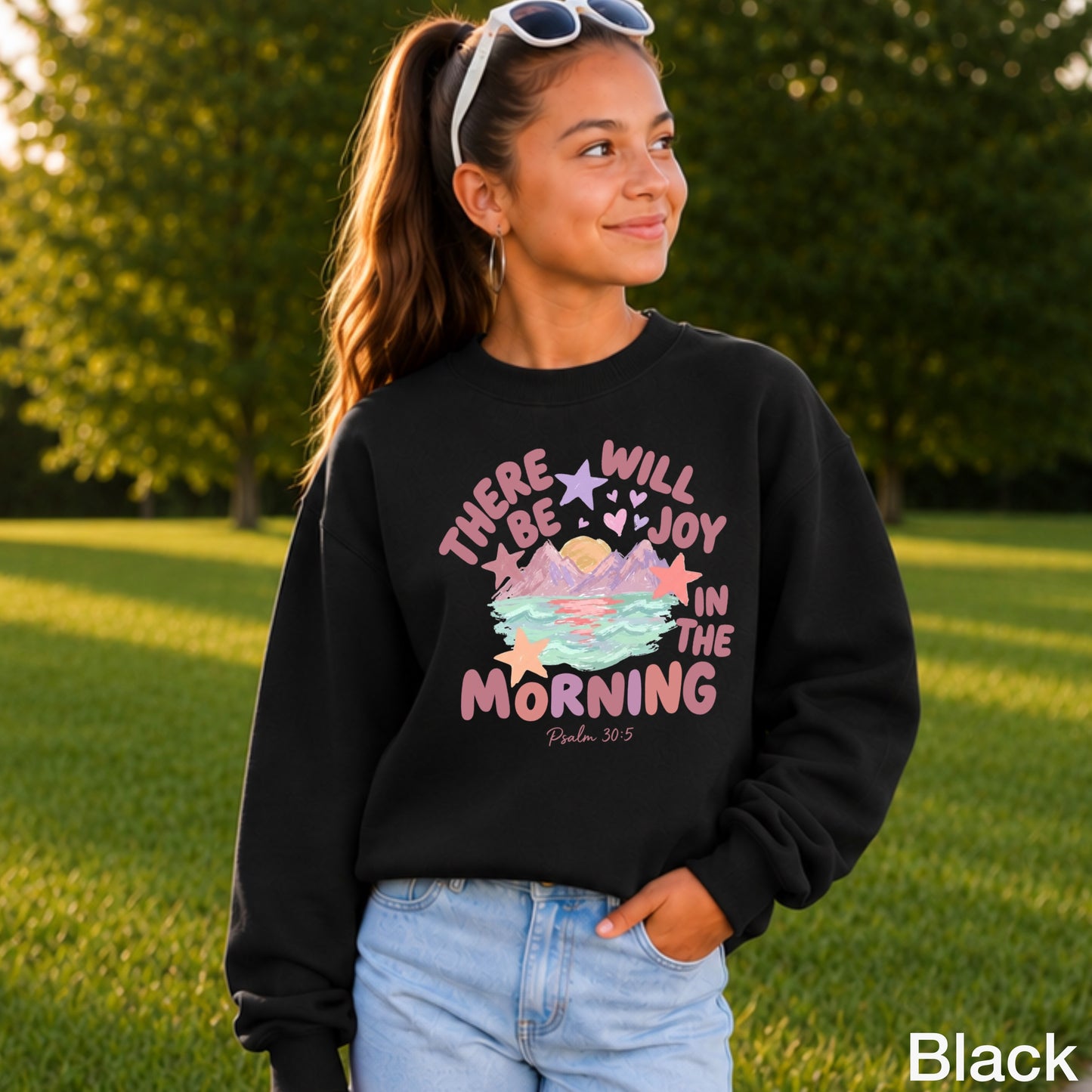 There Will Be Joy In The Morning Youth Crewneck Sweatshirt