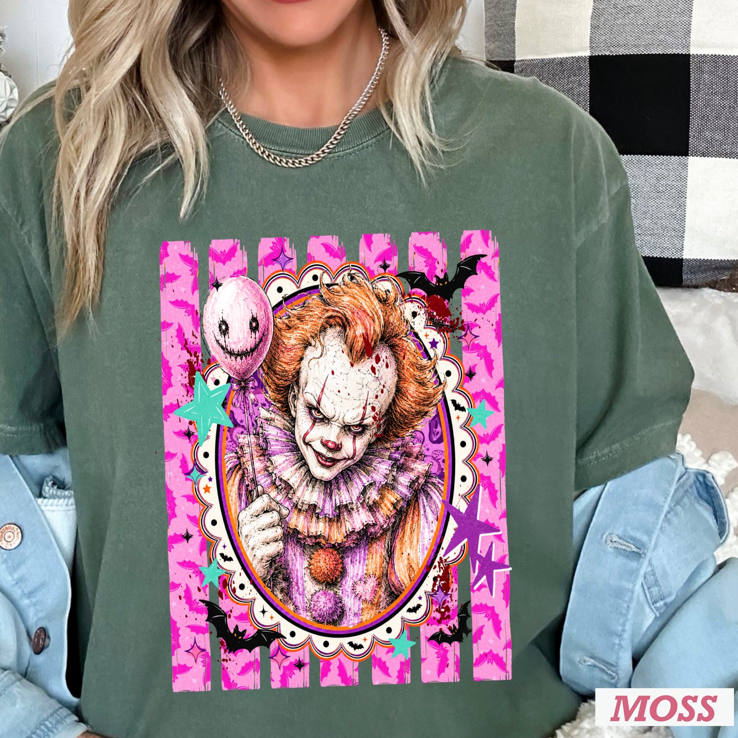 Horror Film Character Halloween Comfort Color Graphic Tee