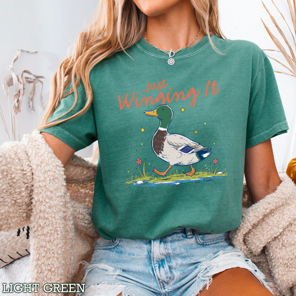 Just Winging It Comfort Color Graphic Tee