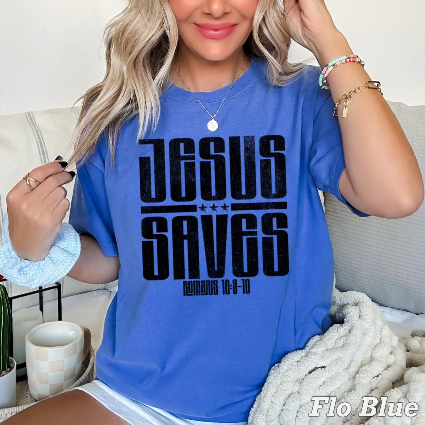 Jesus Saves Comfort Color Graphic Tee
