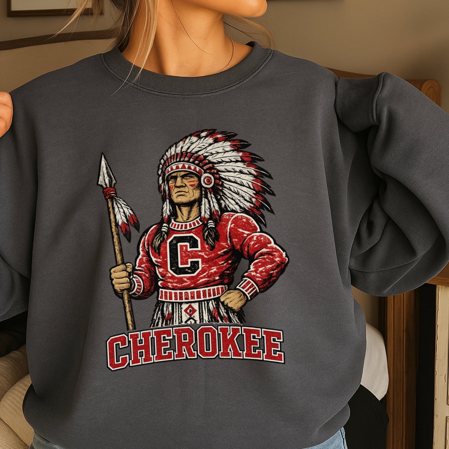 Cherokee Warriors Crewneck Sweatshirt