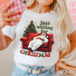 Just Waiting For Christmas Comfort Color Graphic Tee