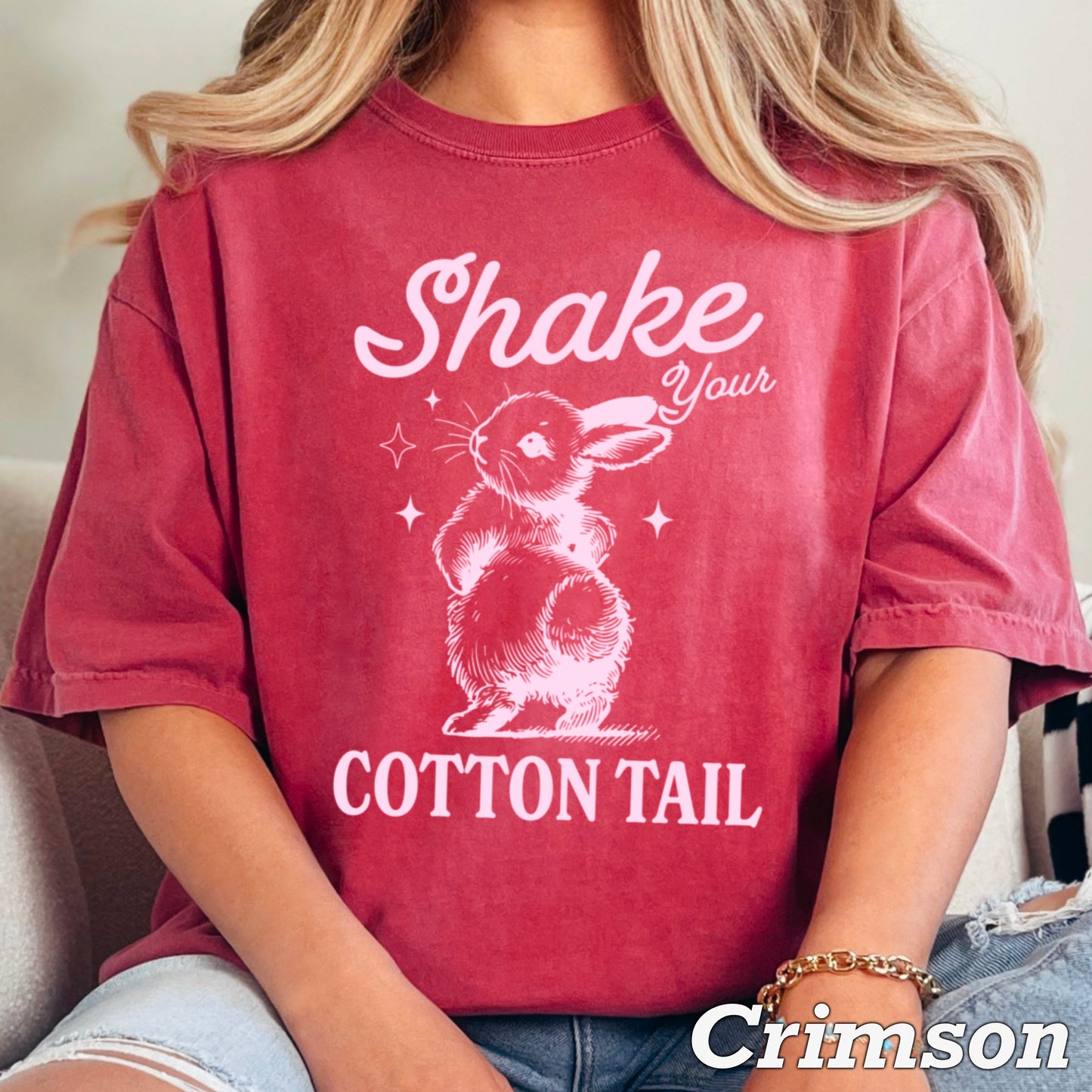 Shake Your Cotton Tail Easter Comfort Color Graphic Tee