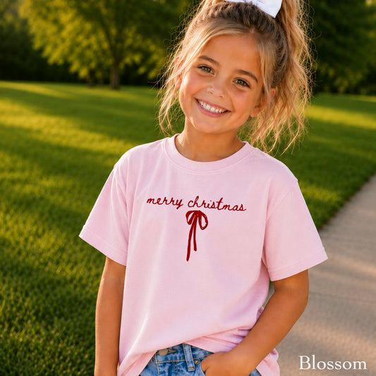 Merry Christmas Youth Comfort Color T-Shirt