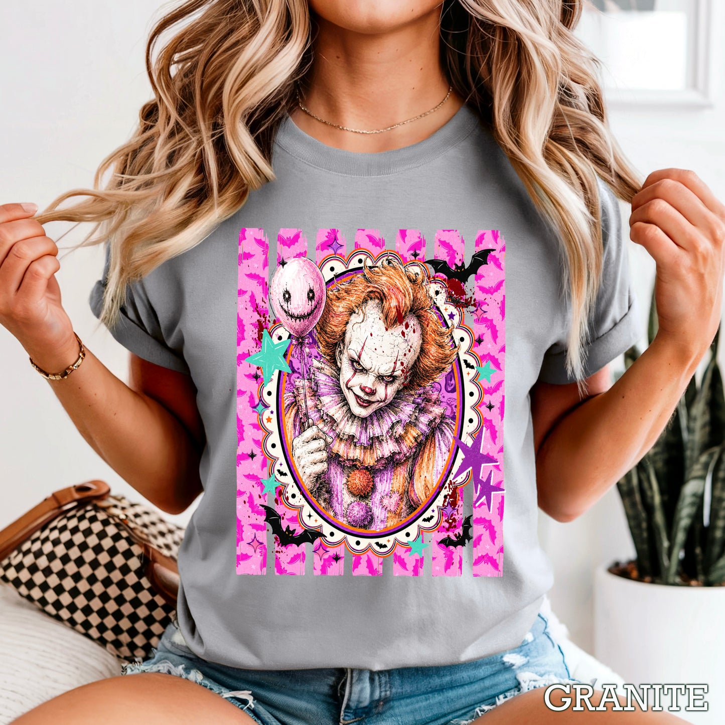 Horror Film Character Halloween Comfort Color Graphic Tee