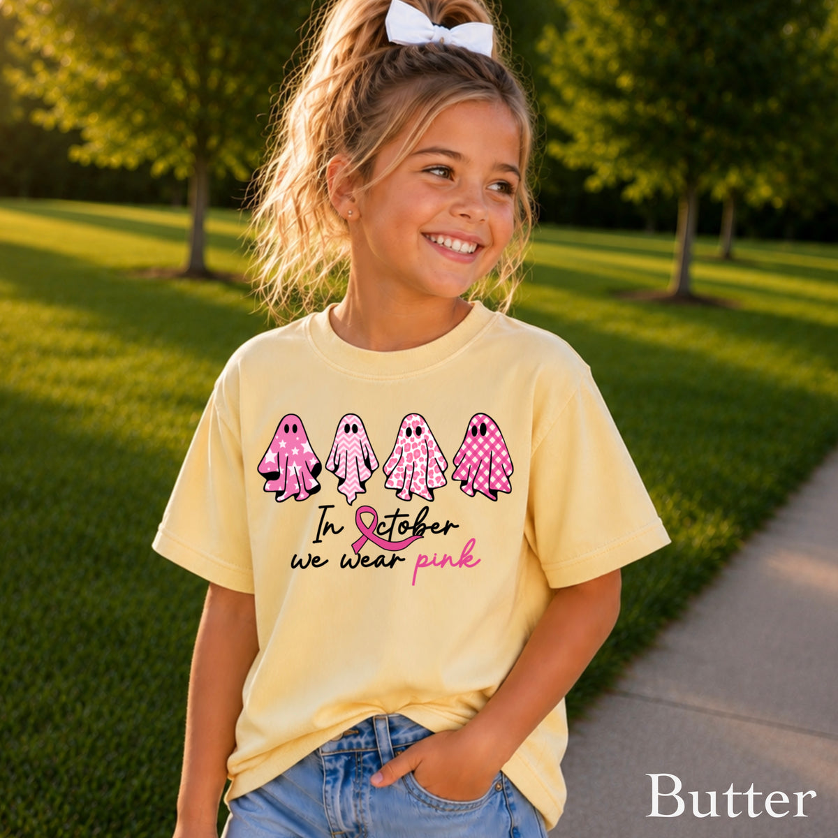 On Wednesdays We Wear Pink Youth Comfort Color T-Shirt