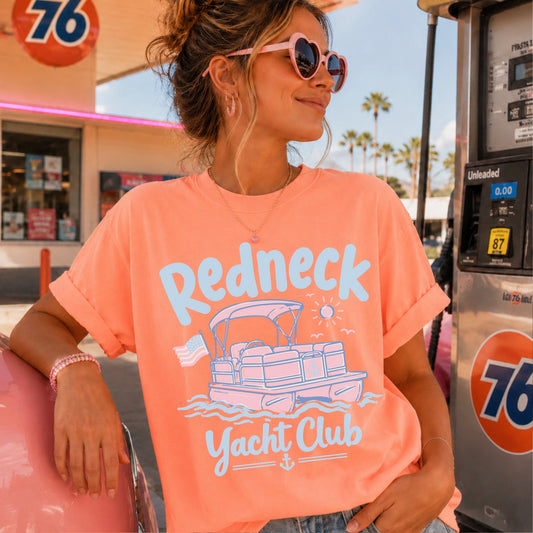 Redneck Yacht Club Comfort Color Graphic Tee