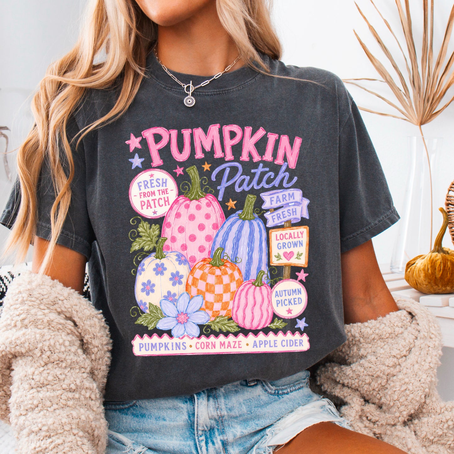 Pumpkin Patch Comfort Color Graphic Tee