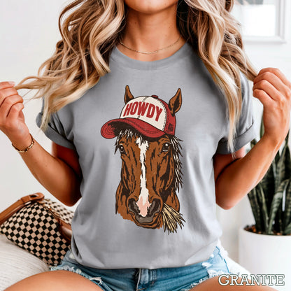 Howdy Horse Comfort Color Graphic Tee