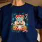 Preppy Nutcracker Christmas Crewneck Sweatshirt