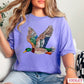 Faux Rhinestone Mallard Duck Comfort Color Graphic Tee