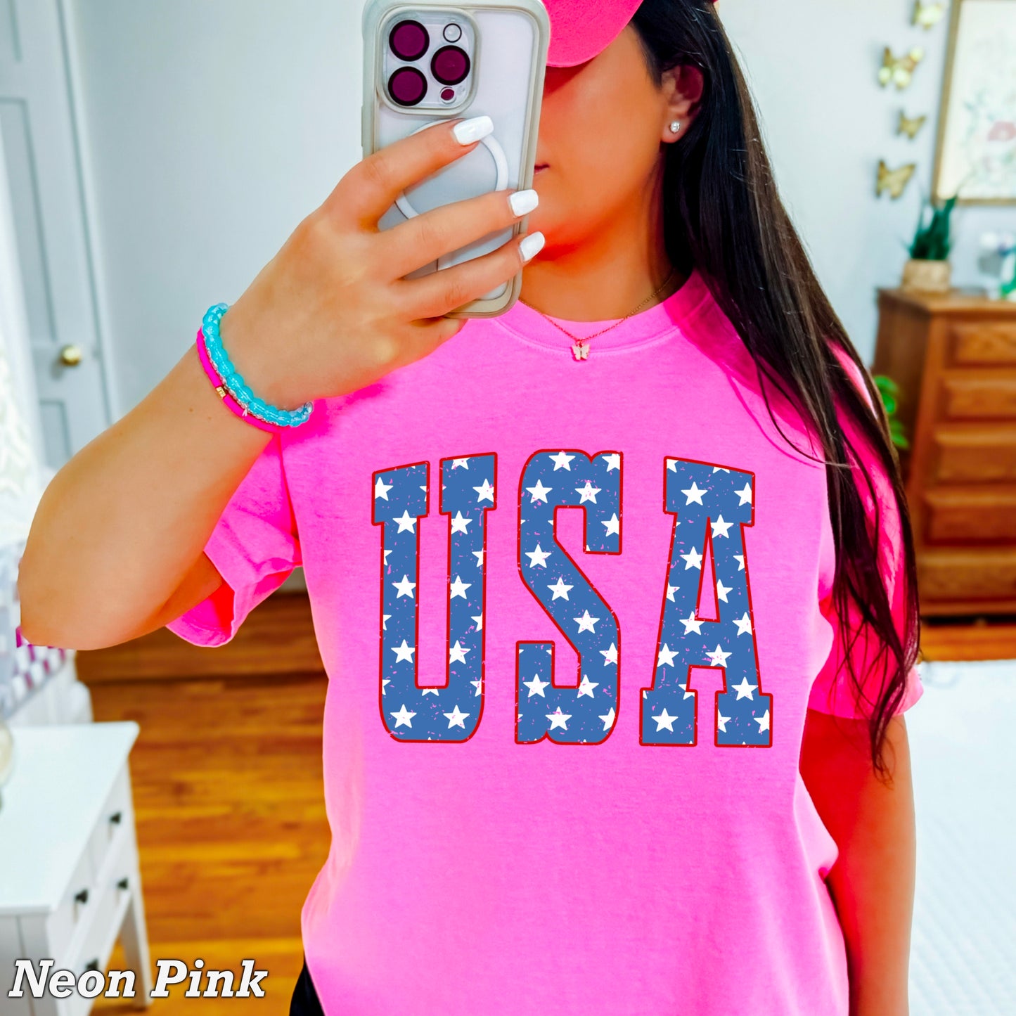 USA Patriotic Comfort Color Graphic Tee