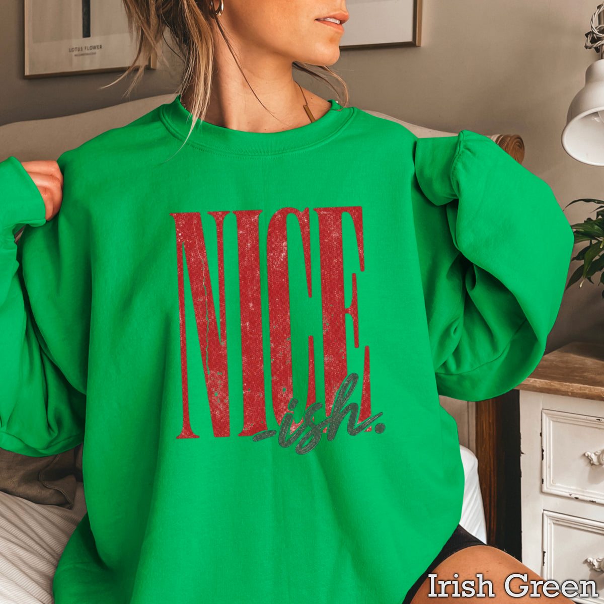 Nice -ish Christmas Crewneck Sweatshirt