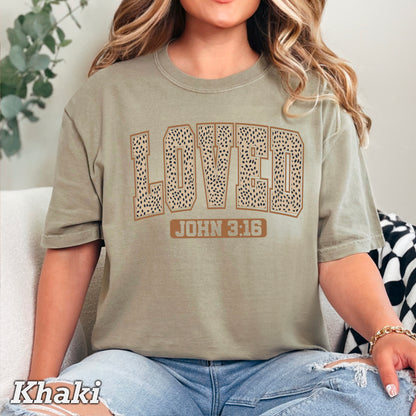 John 3:16 Valentine’s Day Comfort Color Graphic Tee