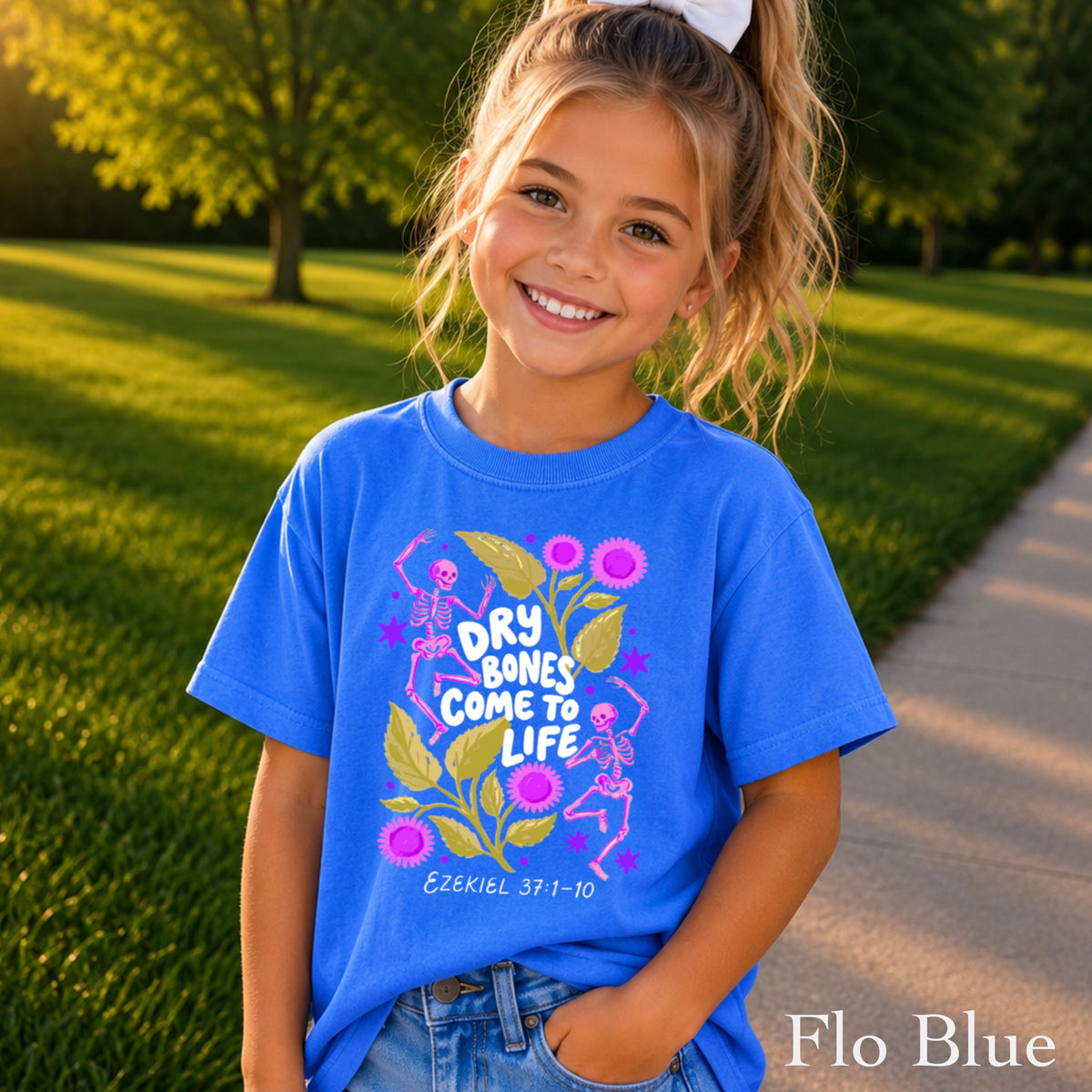 Dry Bones Come To Life Youth Comfort Color Christian T-Shirt