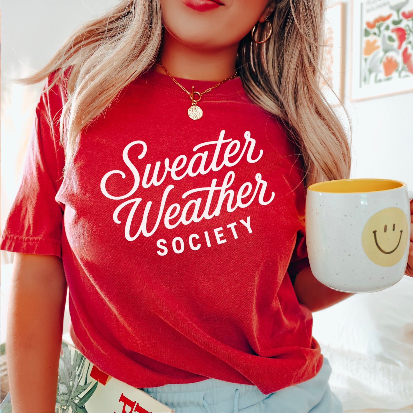 Sweater Weather Society Comfort Color Graphic Tee