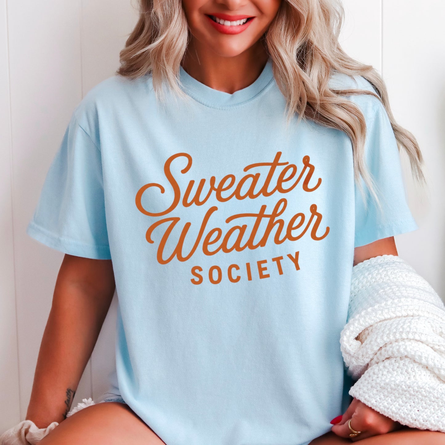 Sweater Weather Society Comfort Color Graphic Tee