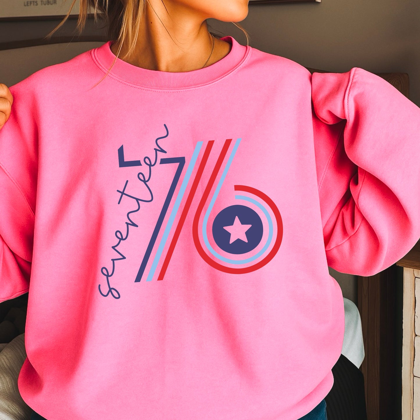 Retro 1776 Crewneck Sweatshirt