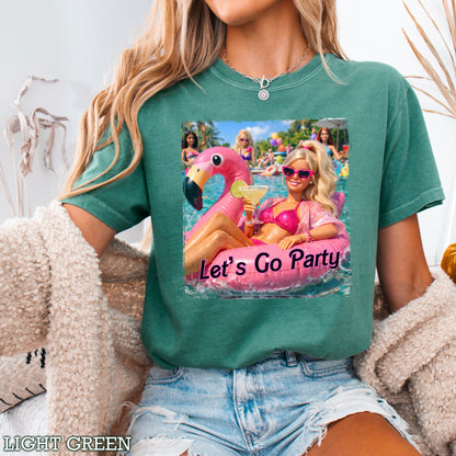 Let’s Go Party Comfort Color Graphic Tee