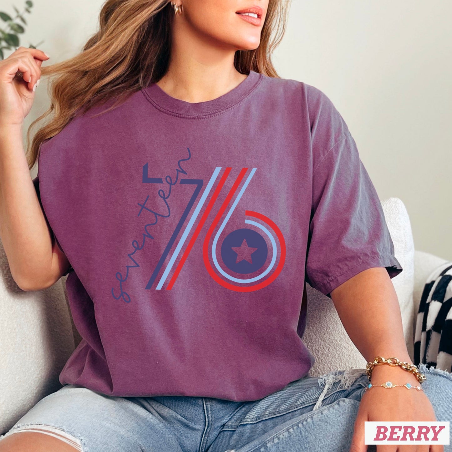 Retro 1776 Comfort Color Graphic Tee