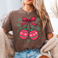 Christmas Cherries Comfort Color Graphic Tee