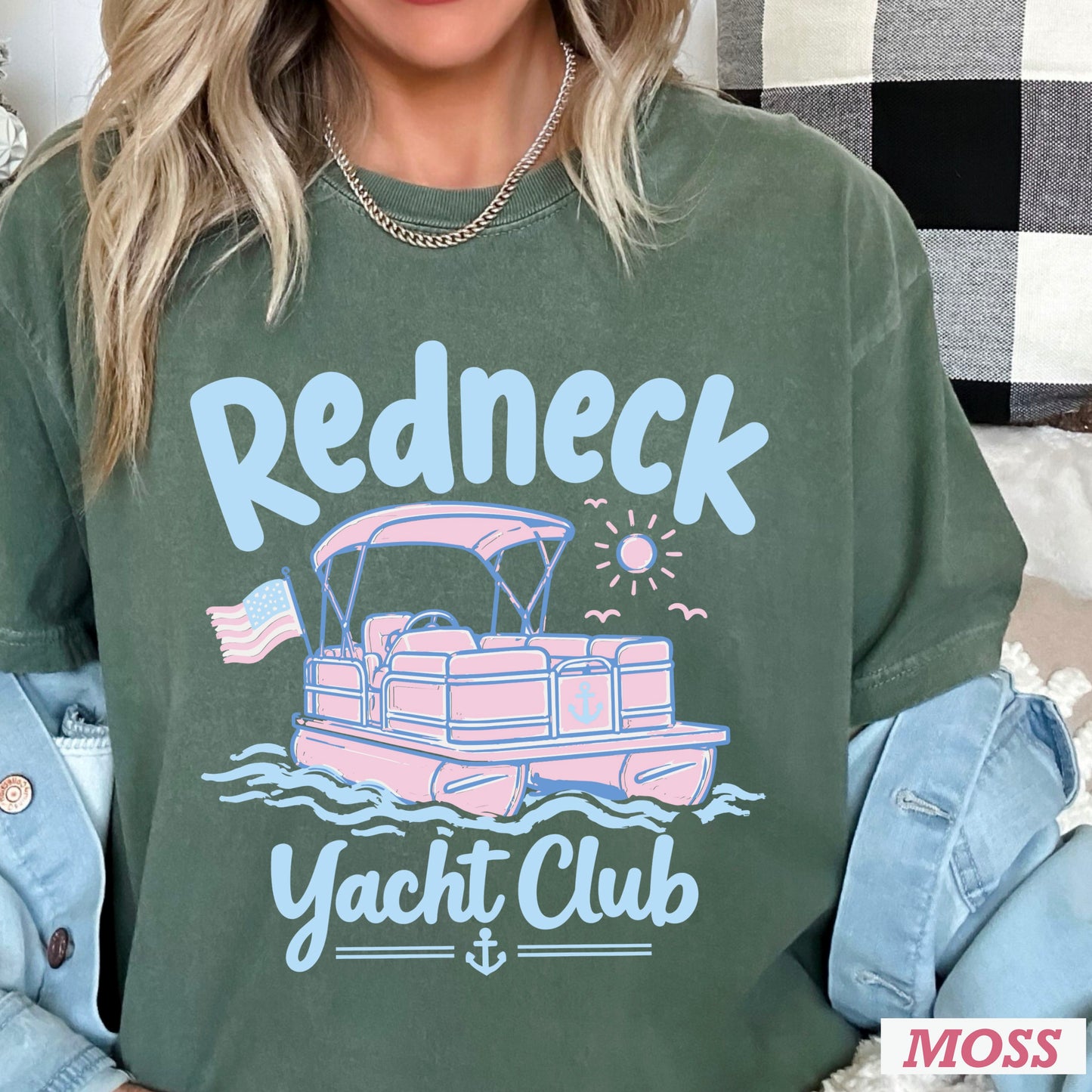 Redneck Yacht Club Comfort Color Graphic Tee
