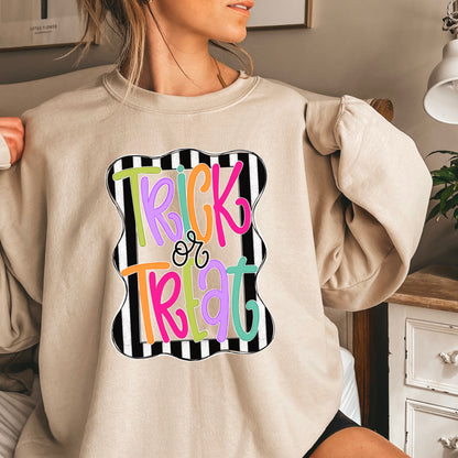 Trick Or Treat Halloween Crewneck Sweatshirt