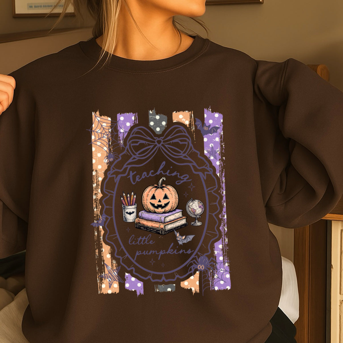 Teaching Little Pumpkins Halloween Sweatshirt